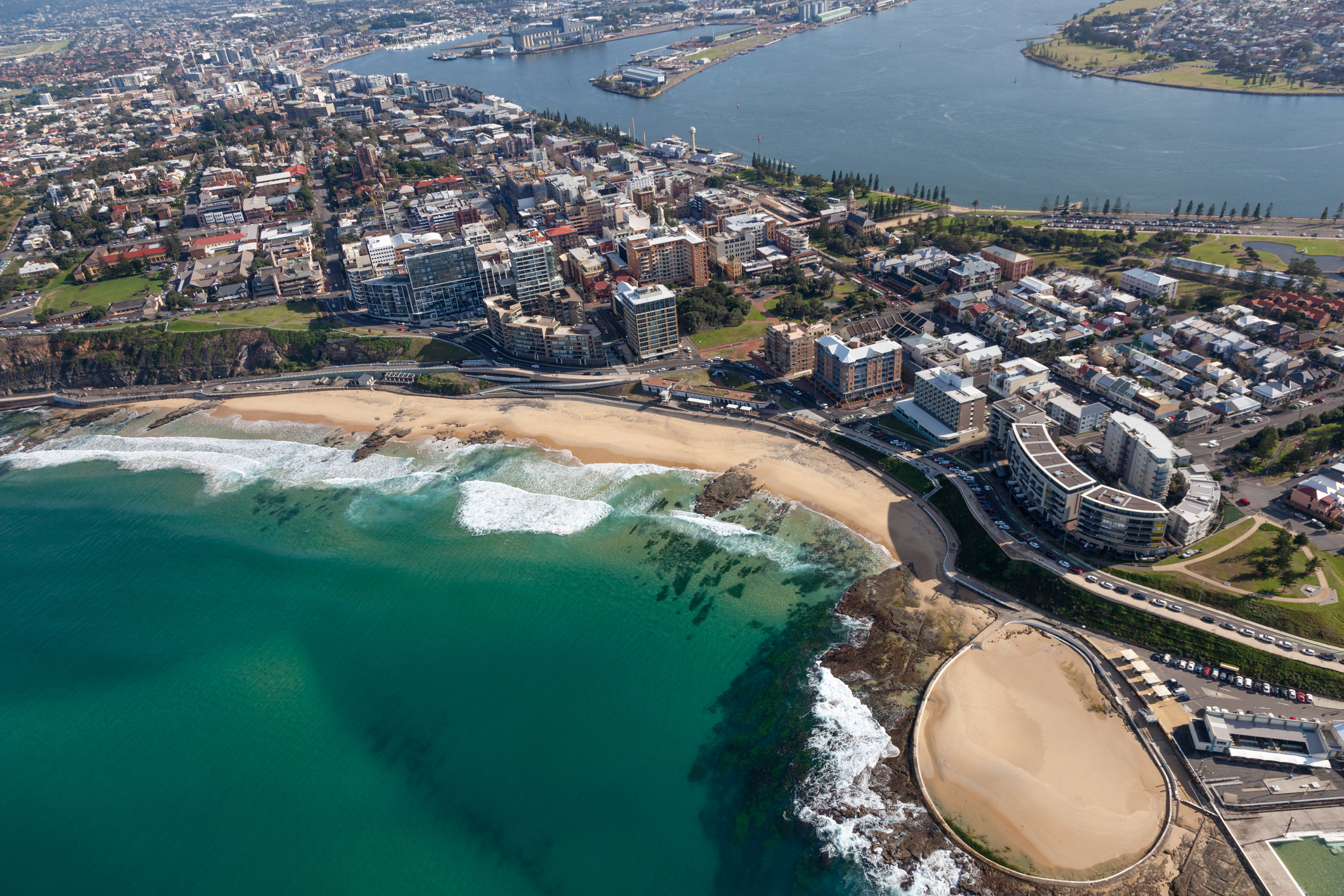 Newcastle aerial shot